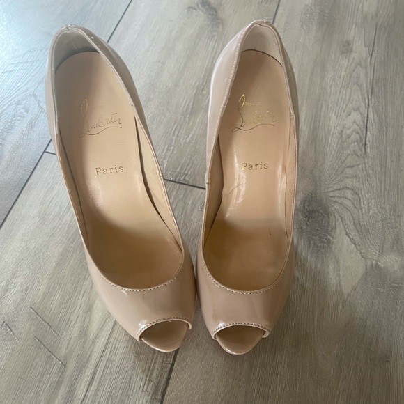 Christian Louboutin Peeptoe Heels - Picture 6 of 9